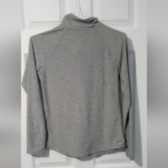 New Balance Heather Gray Long Sleeve Half Zip Running Top - Picture 5 of 5
